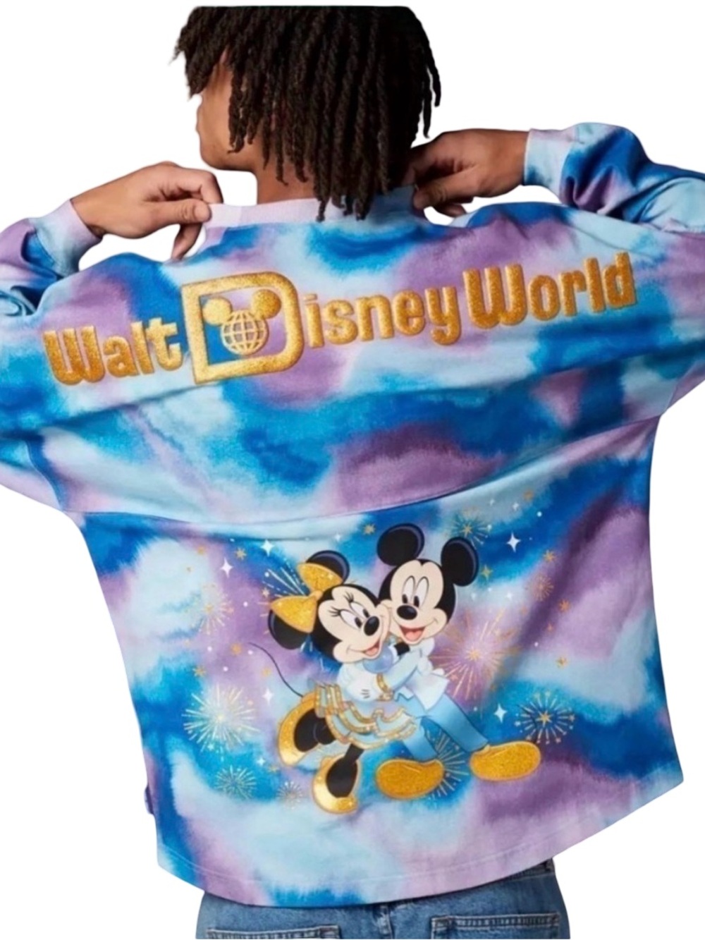 Disney World 50th Ann. Grand Finale Tie Dye Spirit Jersey Mickey Minnie NWT S